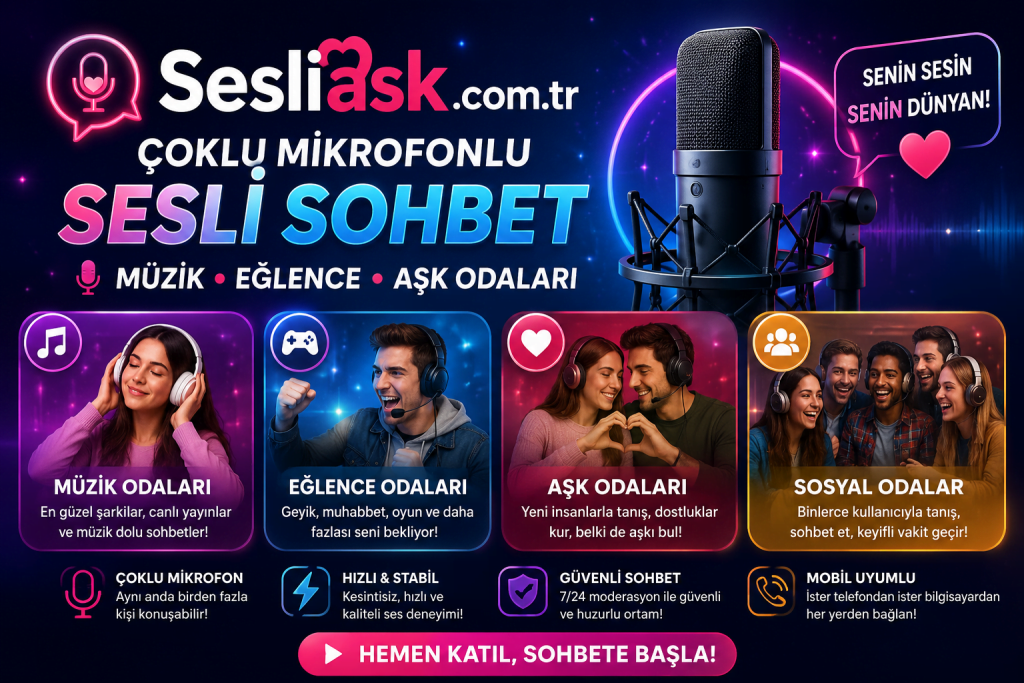 SesliAsk.com Mobil sohbet Siteleri
